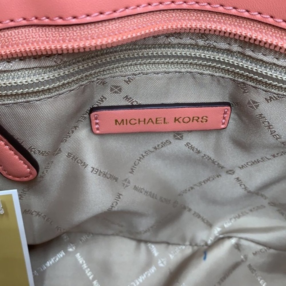 Michael Kors Xs Cryl Conv Tz Tote Sherbert Leather - Picture 9 of 16